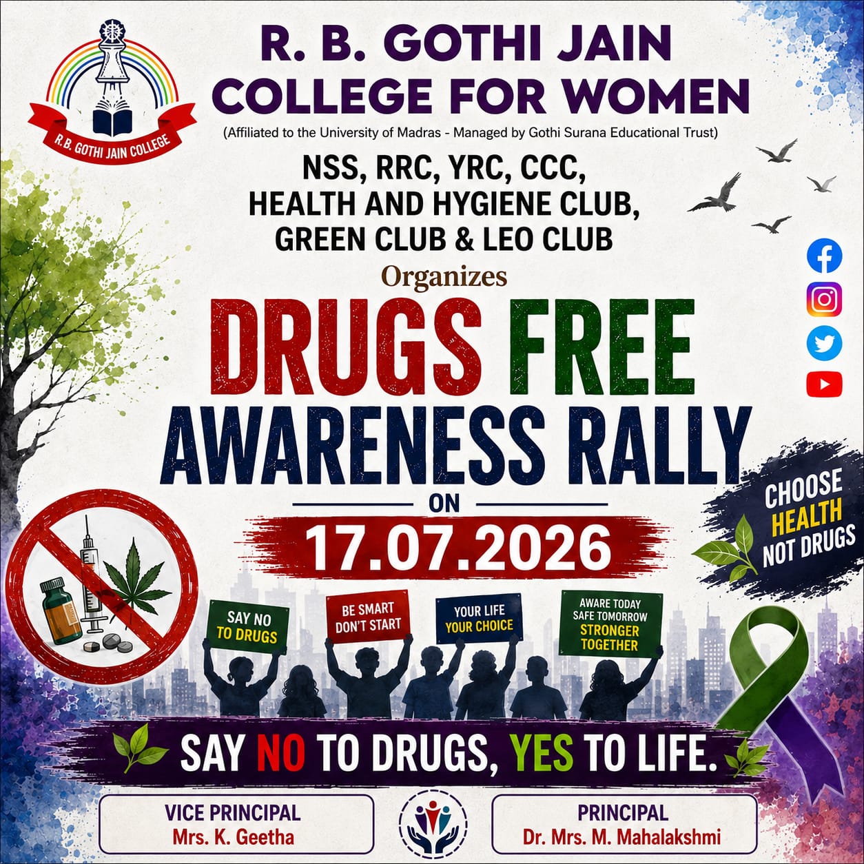 Drug free awareness rally